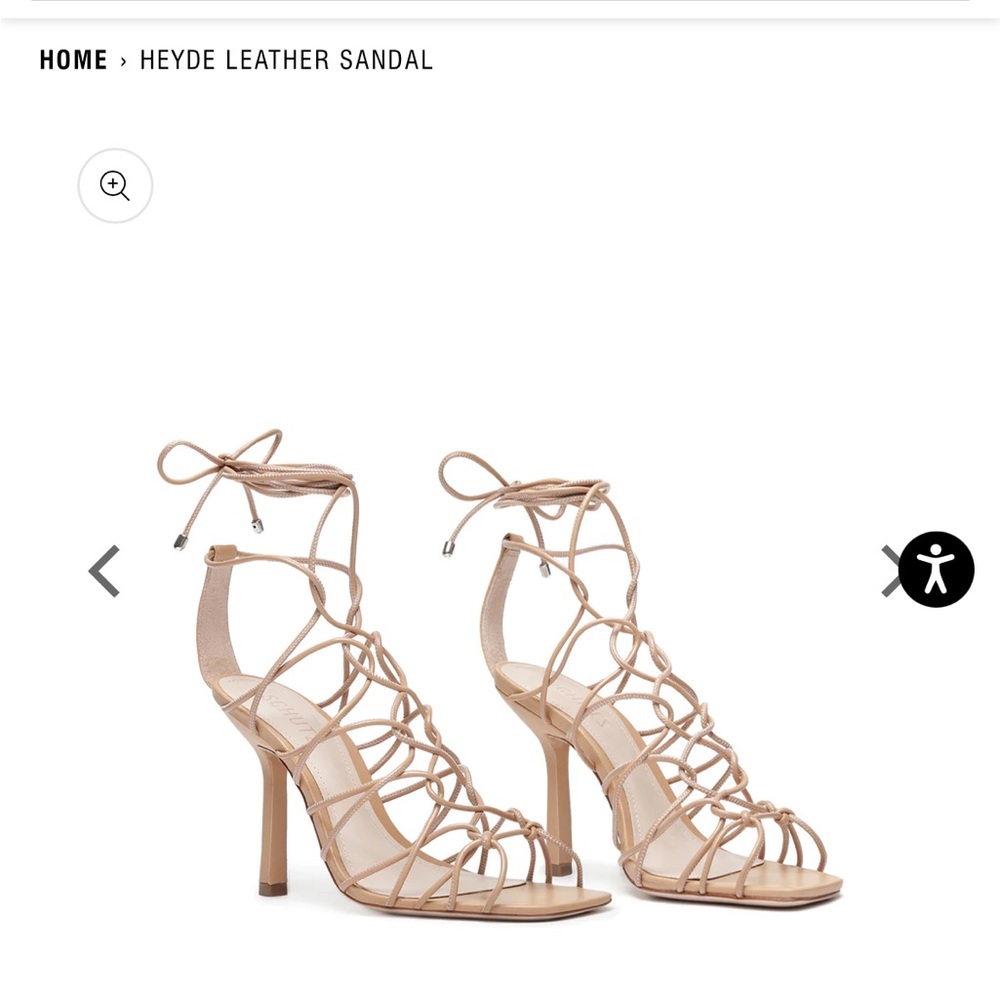 SCHUTZ Heyde Honey Beige Heels 9.5